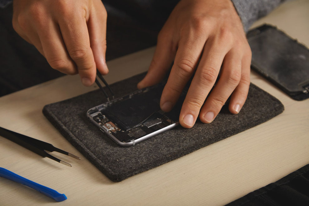 Mobile phone repair technician