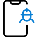Smartphone repair service icon